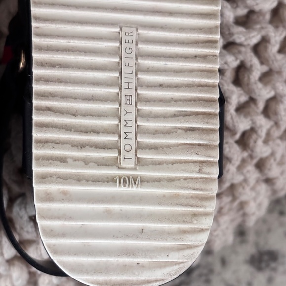 Tommy Hilfiger Women's SZ 10 Beckett Red White Blue Sandals Ankle Strap - Picture 11 of 11